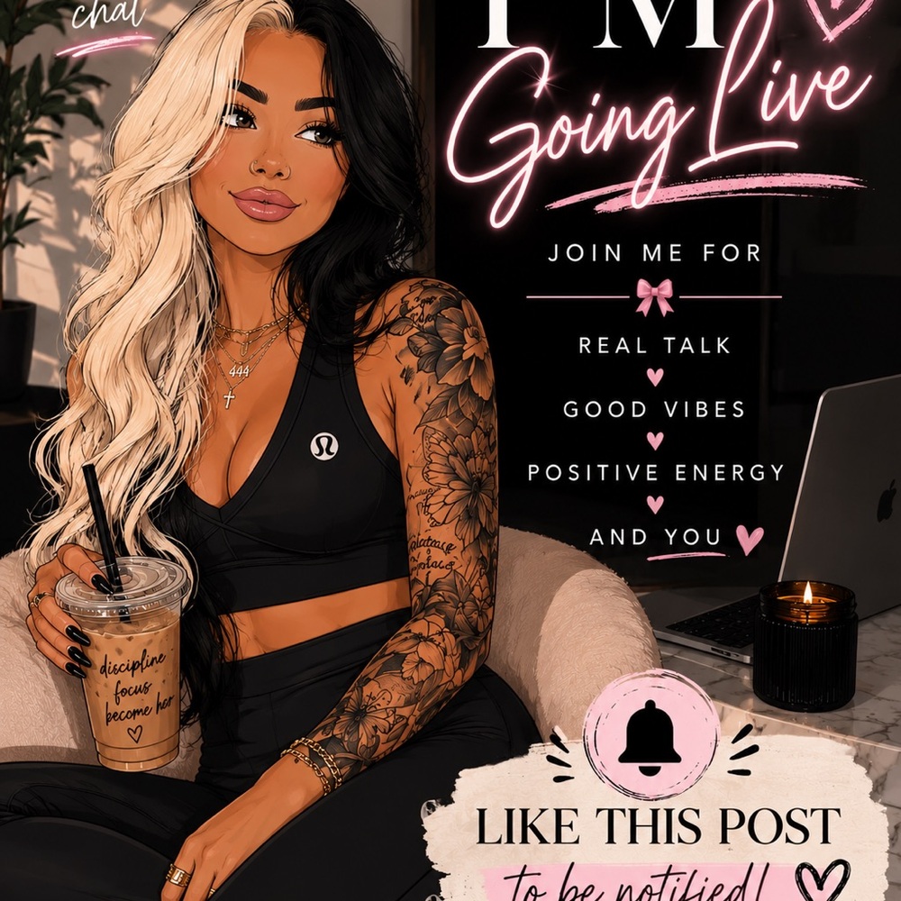Like this post to be notified when I’m going live